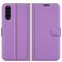 Mobigear Classic Sony Xperia 10 III Pungetui med Seddelrum - Lilla