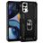 Mobigear Armor Ring Motorola Moto G22 Hårdt Bagsidecover Stødsikkert med ringholder - Sort