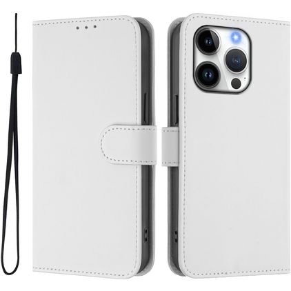 Mobigear Urban Wallet iPhone 16 Pro Capa livro Carteira - Branco