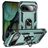 Mobigear Armor Ring Google Pixel 9 Plástico rígido Capa traseira Antichoque com anel - Verde