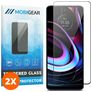 Mobigear Premium Motorola Edge (2021) Tempered Glass Screen Protector - Case Friendly - Black (2-Pack)