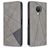 Mobigear Rhombus Slim Nokia G20 Cover a libro - Grigio