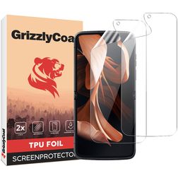 GrizzlyCoat Motorola Razr (2022) Hydrogel TPU Screen Protector - Case Friendly + Installation Frame (2-Pack)