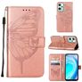 Mobigear Butterfly OnePlus Nord CE 2 Lite 5G Plånboksfodral med sedelfack - Roséguld