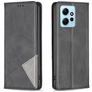 Mobigear Rhombus Slim Xiaomi Redmi Note 12 Lompakkokotelo - Musta