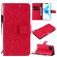 Mobigear Sunflower iPhone 12 Mini Funda tipo libro Cartera - Rojo