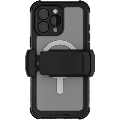 Ghostek Nautical Belt iPhone 16 Pro Max Impermeabile MagSafe Hardcase Back cover Antiurto - Trasparente / Nero