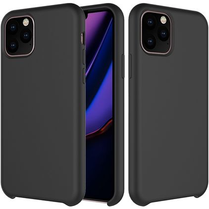 Mobigear Rubber Touch iPhone 11 Pro Silikone Bagsidecover - Sort