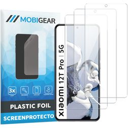 Mobigear Xiaomi 12T Pro Ochrana displeje Fólie - kompatibilní s pouzdry (3 ks)