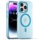 Mobigear Shockproof iPhone 16 Pro MagSafe TPU flexível Capa traseira - Azul