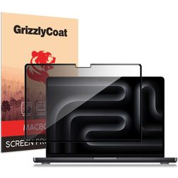 GrizzlyCoat MacBook Pro 16 pulgadas (2021-2026) Protector de pantalla Antiespía Film - Compatible con fundas - Negro