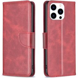 Mobigear Excellent iPhone 16 Pro Funda tipo libro Cartera - Rojo