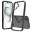 Mobigear Crystal iPhone 16 Plus Hårdt Bagsidecover - Sort