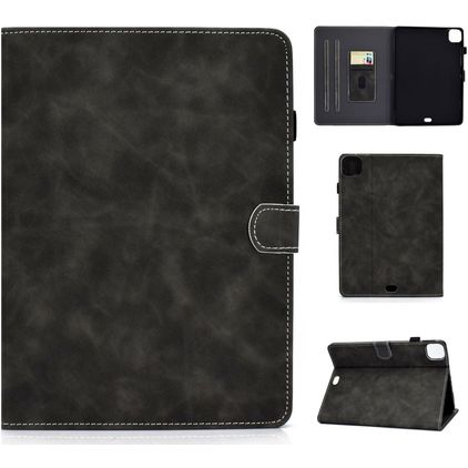 Mobigear Folio iPad Air 5 (2022) Funda tipo libro + Portalápices - Negro