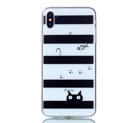 Mobigear Design iPhone XS Max Flexibilní TPU Zadní kryt - Cat