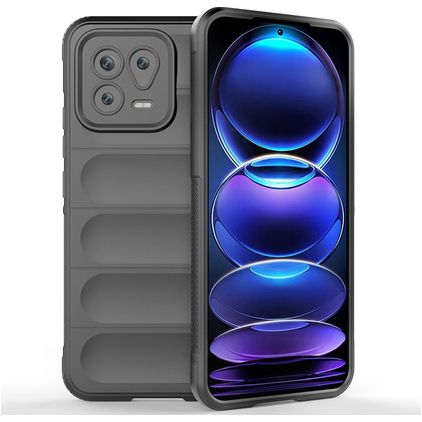 Mobigear Bumpy Xiaomi 13 Elastyczne TPU Etui plecki - Grafitowy