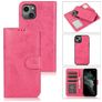 Mobigear Wallet iPhone 15 Plus Cover a libro 2 in 1 con guscio estraibile a portafoglio - Rosa