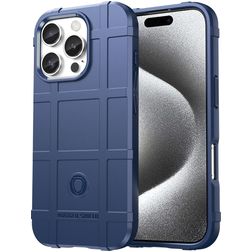 Mobigear Rugged Shield iPhone 16 Pro TPU flessibile Back cover Antiurto - Blu