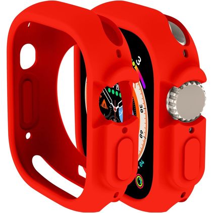 Mobigear Colors Capa rígida para Apple Watch Ultra - 49 mm - Vermelho