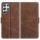Mobigear Slim Magnet Samsung Galaxy S22 Ultra Pungetui med Seddelrum - Brun