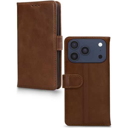 Mobilize Wallet iPhone 18 Pro Max Genuine Leather Wallet case - Brown