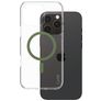 CARE by PanzerGlass Urban Combat iPhone 16 Pro Max MagSafe Hårdt Bagsidecover - Gennemsigtig / Grøn