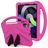 Mobigear AeroArmor iPad 11 (2025) Cover per tablet per bambini con maniglia + Portapenna - Rosa