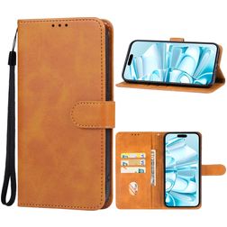 Mobigear Wallet iPhone 16 Plånboksfodral med sedelfack - Brun