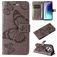 Mobigear Butterfly Xiaomi Redmi 14C Wallet case - Grey