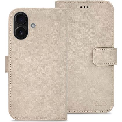 My Style Flex Wallet iPhone 17 Lompakkokotelo + Setelitasku - Warm Taupe
