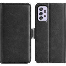 Mobigear Slim Magnet Samsung Galaxy A73 Pungetui med Seddelrum - Sort