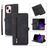 Mobigear Zipper iPhone 14 Wallet case - Black