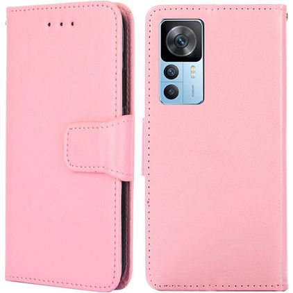 Mobigear Wallet Xiaomi 12T Pro Plånboksfodral med sedelfack - Rosa