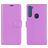 Mobigear Classic Motorola One Fusion Plus Cover a libro portafoglio - Viola