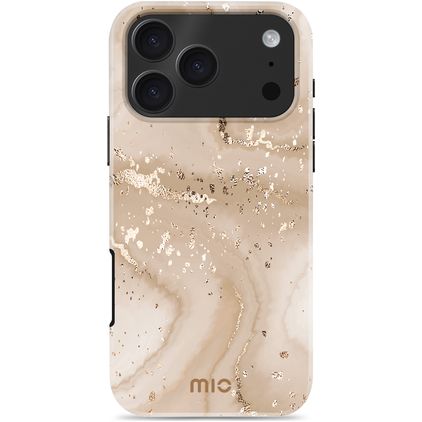 MIO iPhone 17 Pro Max MagSafe Hard Case Back cover - Gold Marble