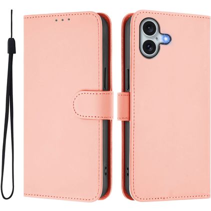 Mobigear Urban Wallet iPhone 16 Plus Cover a libro portafoglio - Rosa