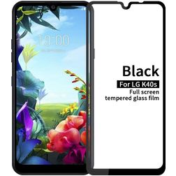Mobigear Premium LG K40s Vidro temperado Película de ecrã - Compatível com capas - Preto