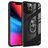 Mobigear Crystal Ring iPhone 14 Pro Max Hardcase Back cover con anello - Trasparente / Nero