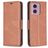 Mobigear Excellent Motorola Moto E14 Funda tipo libro Cartera - Marrón