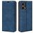 Mobigear Retro Slim Motorola Moto G85 Funda tipo libro Cartera - Azul oscuro