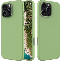 Mobigear Rubber Touch iPhone 16 Pro Max Silicone Back cover - Green