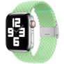Mobigear Braided Correa Nylon Cierre de clip para Apple Watch - 42/41/40/38 mm - Verde lima