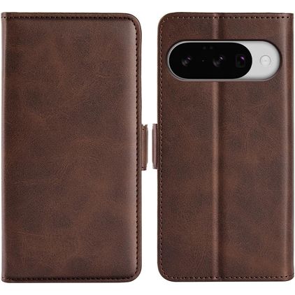 Mobigear Slim Magnet Google Pixel 10 Lompakkokotelo + Setelitasku - Ruskea
