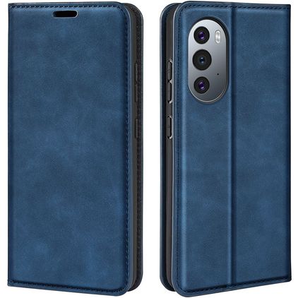 Mobigear Retro Slim Motorola Edge X30 Wallet case - Dark Blue