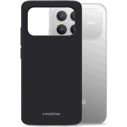 Mobilize Rubber Gelly POCO F8 Pro TPU flexible Carcasa - Negro