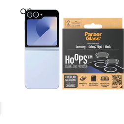 PanzerGlass Hoops Samsung Galaxy Z Flip 6 Vidro temperado Protetor de lentes da câmara - Compatível com capas - Preto