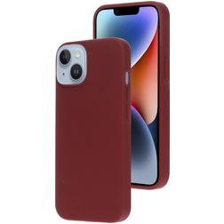 Mobiparts iPhone 14 Silikone Bagsidecover - Plum Red