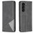 Mobigear Rhombus Slim Samsung Galaxy S24 Plus Wallet case - Black