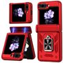 Mobigear Armor ring Samsung Galaxy Z Flip 6 Hard Case Back cover Shockproof with Ring Holder - Red