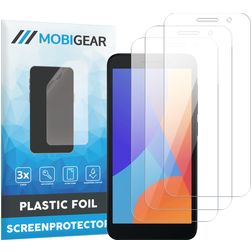 Mobigear Alcatel 1 Skärmskydd Skyddsfilm - Skalvänligt (3-pack)